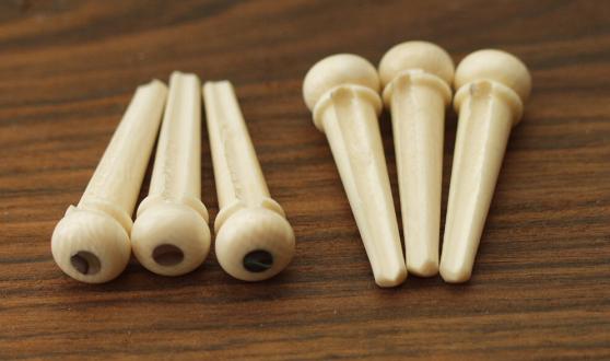 Fossil Mammoth Ivory Guitar Bridge Pins